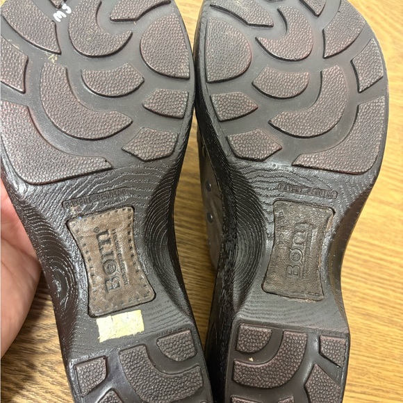 Born | Brown Leather Clogs - Picture 8 of 8